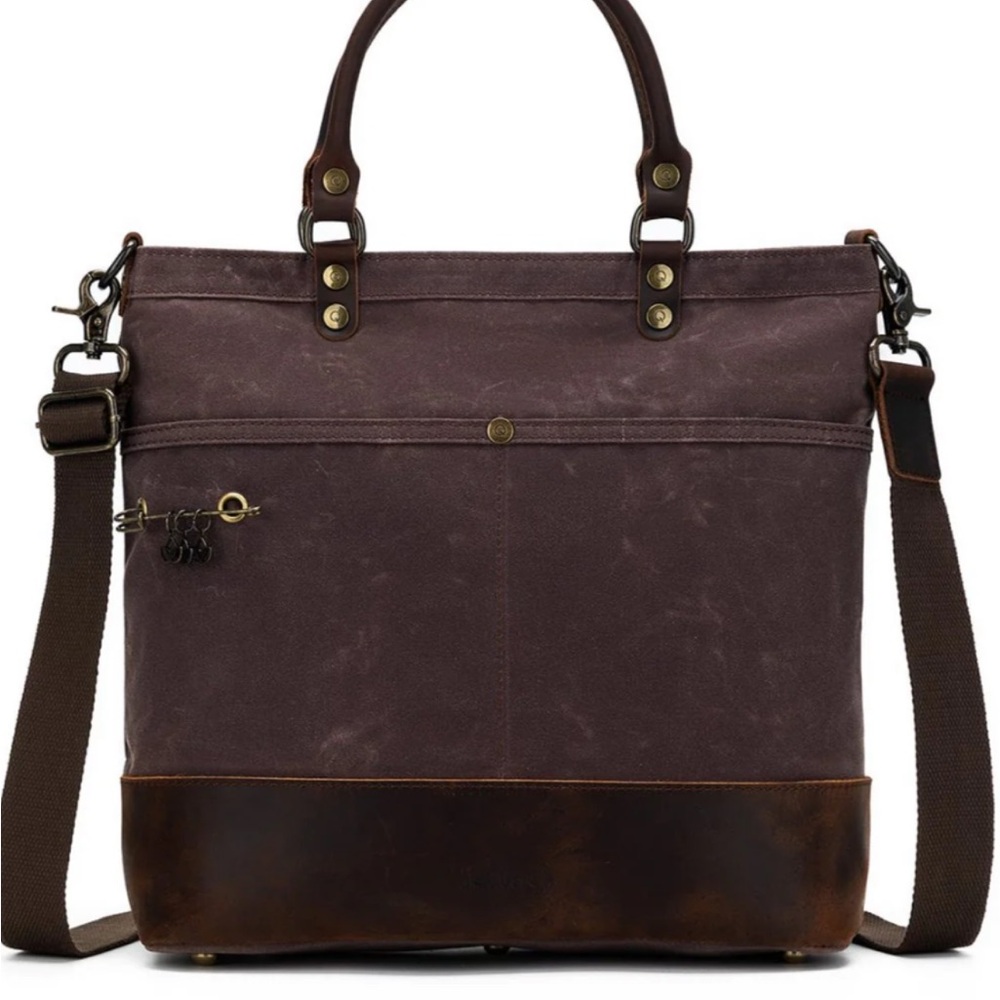 Della Q Makers Canvas Tote in Cocoa